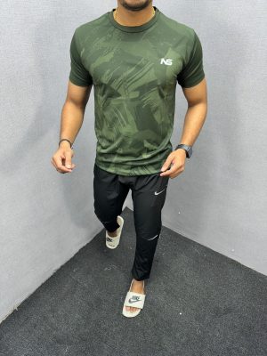 NS Sports T-shirt Olive Green