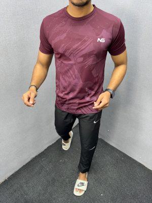 NS Sports T-shirt (Maroon)