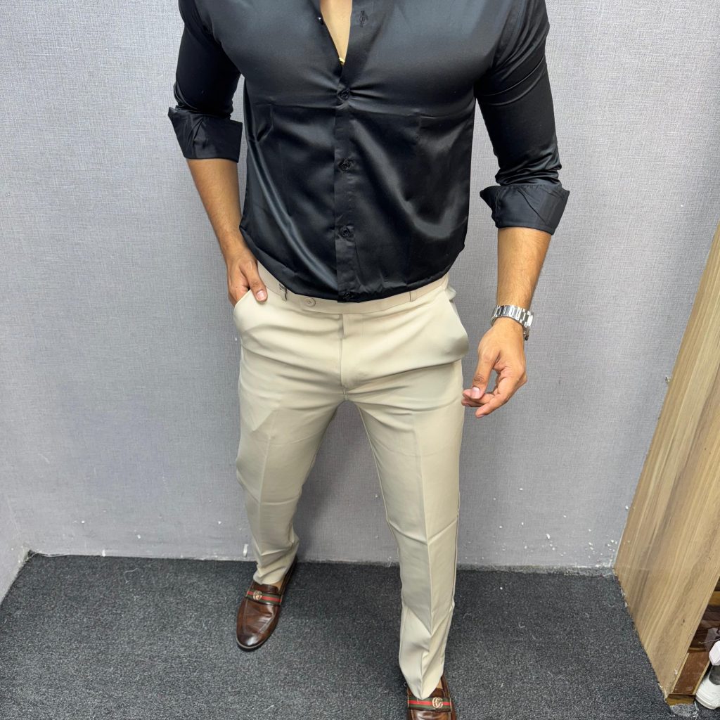 Luxury Solid Satin Shirt