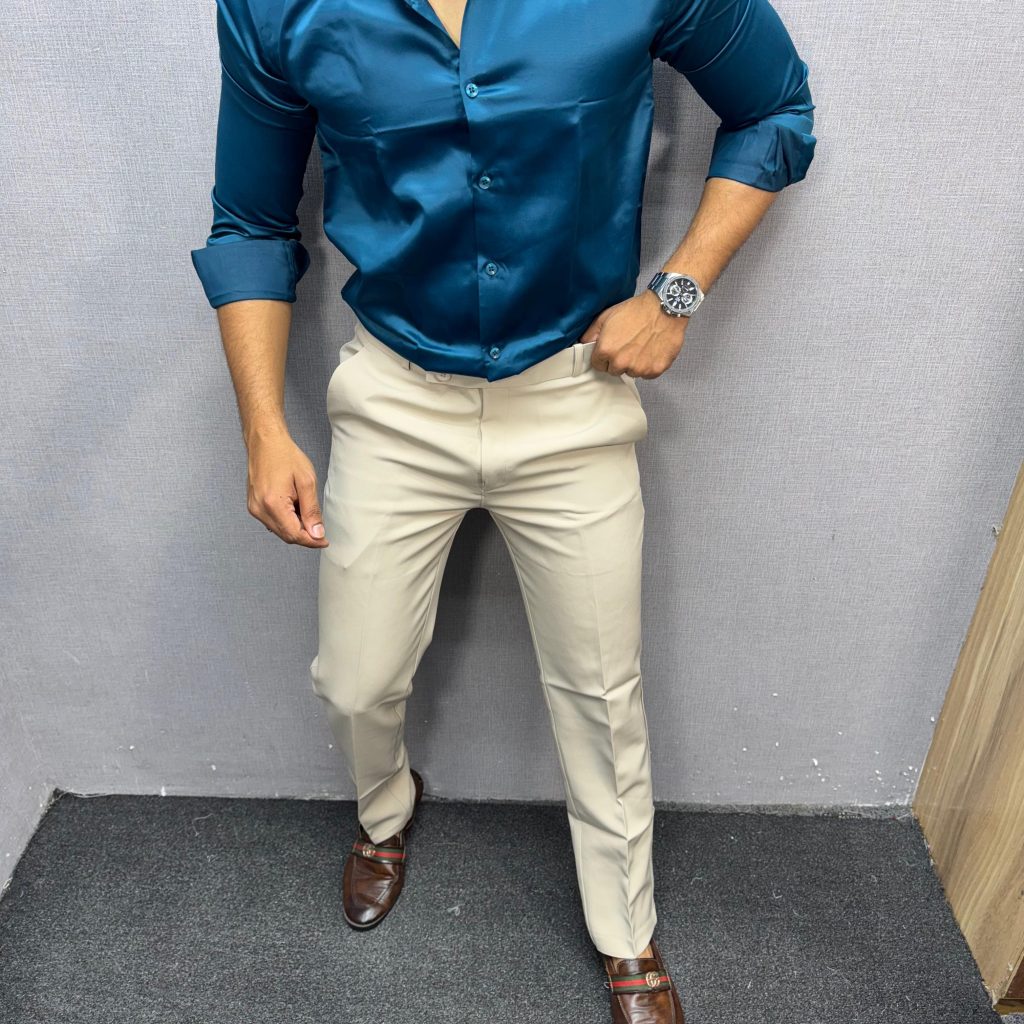 Luxury Solid Satin Shirt